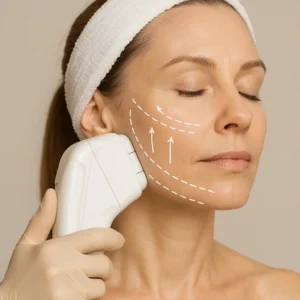 Woman having HI-FU to reduce wrinkles call LA LIPO Hampton Wick Now!