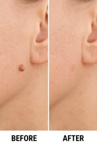 Skin tags removal Hampton Wick before and after
