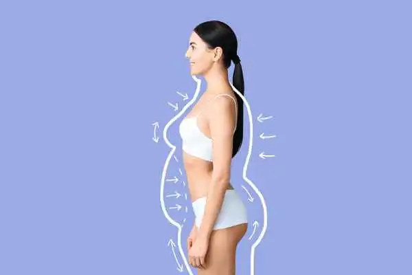 image of woman experiencing fat reduction treatment Hampton Wick