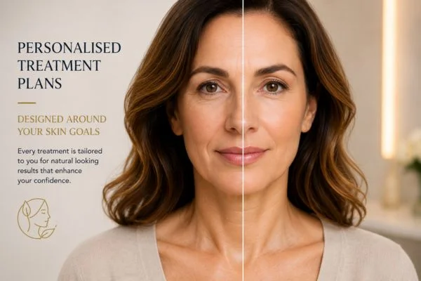 Before and after results of Collagen Lift Therapy Hampton Wick
